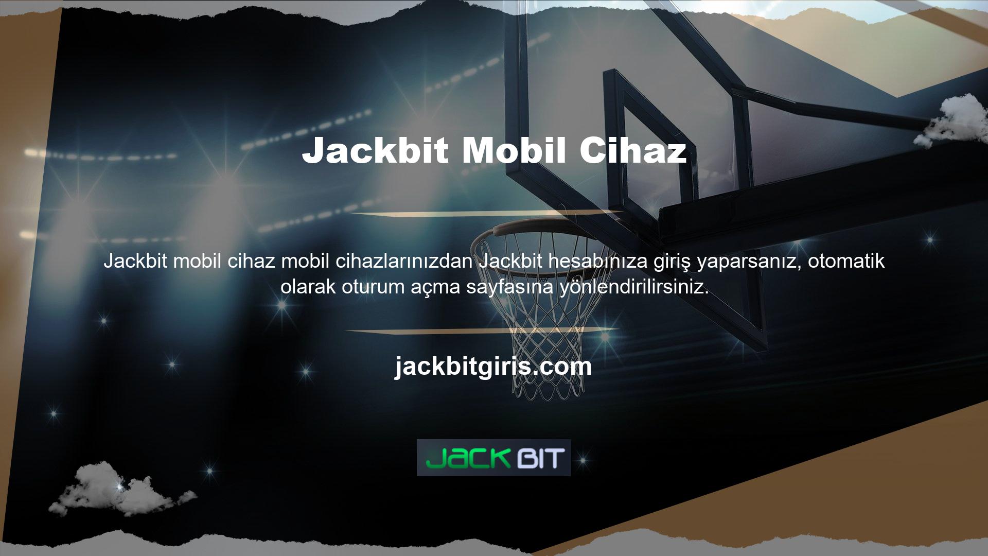 Değerli üyelerinize bu fırsatı sağlayabilecek Jackbit, giriş sayfasıyla koordineli bir mobil uygulama sunabilir