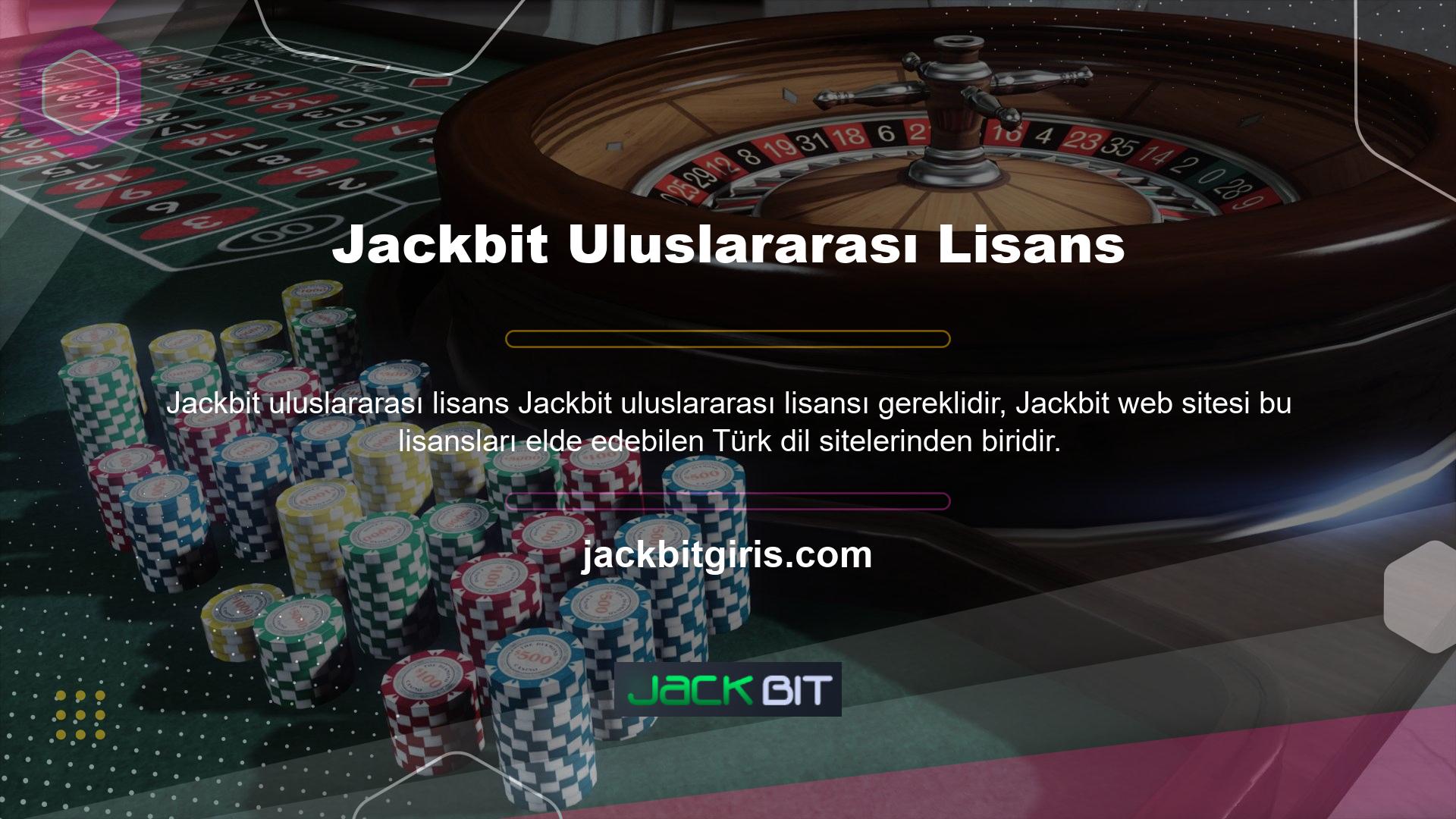 Jackbit bu lisansı almak için atmaları gereken zor adımları düşündü ve bu önemli detayı unutmadılar